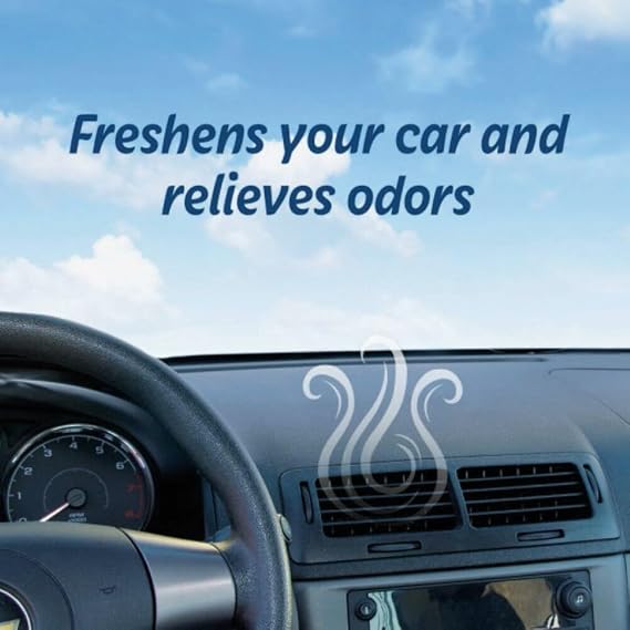 Car Air Freshener, Odor Eliminator, Set of 2 Mini Car Oil Diffusers, Fresh Linen Scent, Refresh Your Car