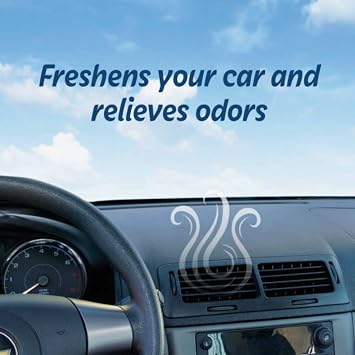 Car Air Freshener, Odor Eliminator, Set of 2 Mini Car Oil Diffusers, Fresh Linen Scent, Refresh Your Car