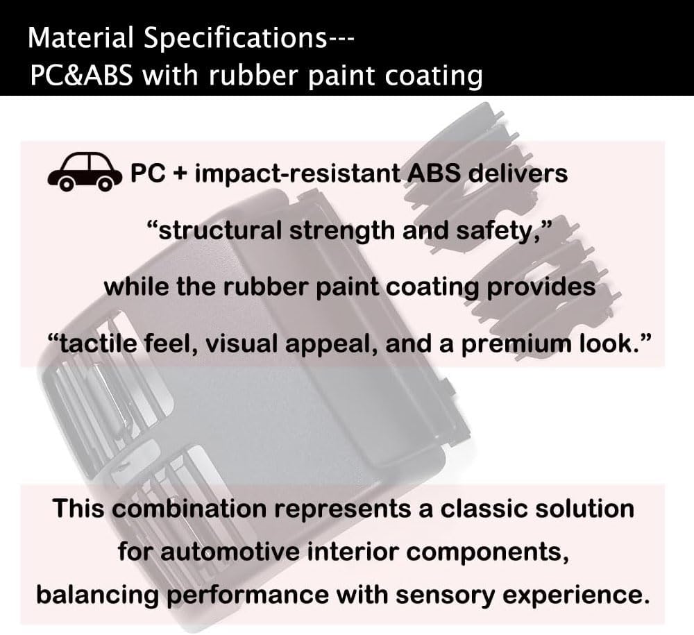 Black Rear Air Vent Outlet Cover, Rear Center Console Air Conditioning Grille AC Outlet Panel Replacement For Mercedes Benz C Class W204 2007-2013, E Class W207 COUPE 2010-2012