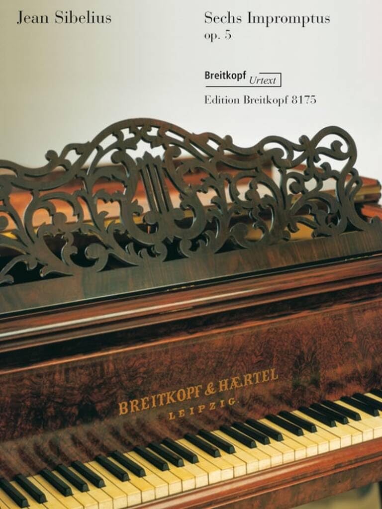 6 Impromptus, op.5 - Urtext based on the Complete Edition ""Jean Sibelius Works"" (JSW) - piano - (EB 8175)