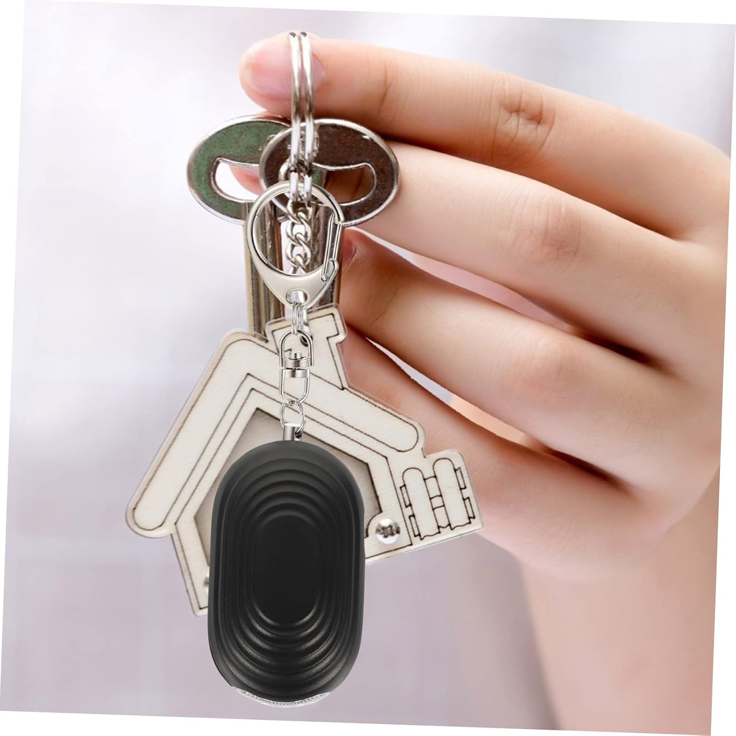 Personal Alarm with Keychain, 3-in-1 ABS LED Light for Men