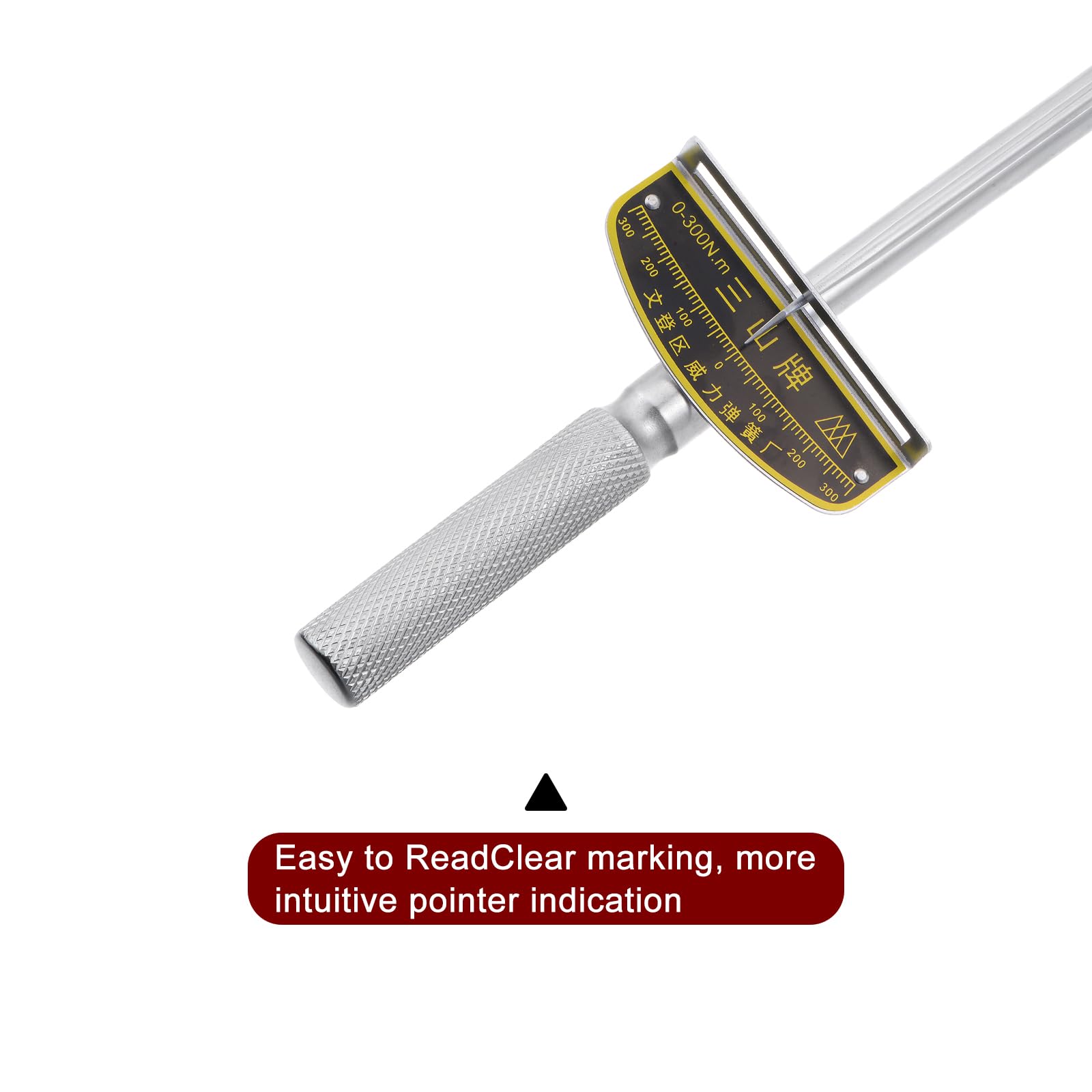 Uxcell Beam Style Torque Wrench 1/2" Drive 0-300 N.m for Bicycle Automotive and Agricultural Machinery Repair - Image 4