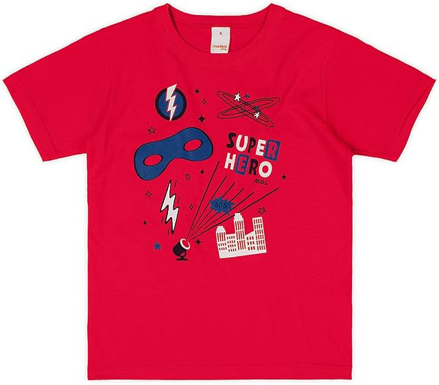 Camiseta em meia malha, Marisol Play, Meninos