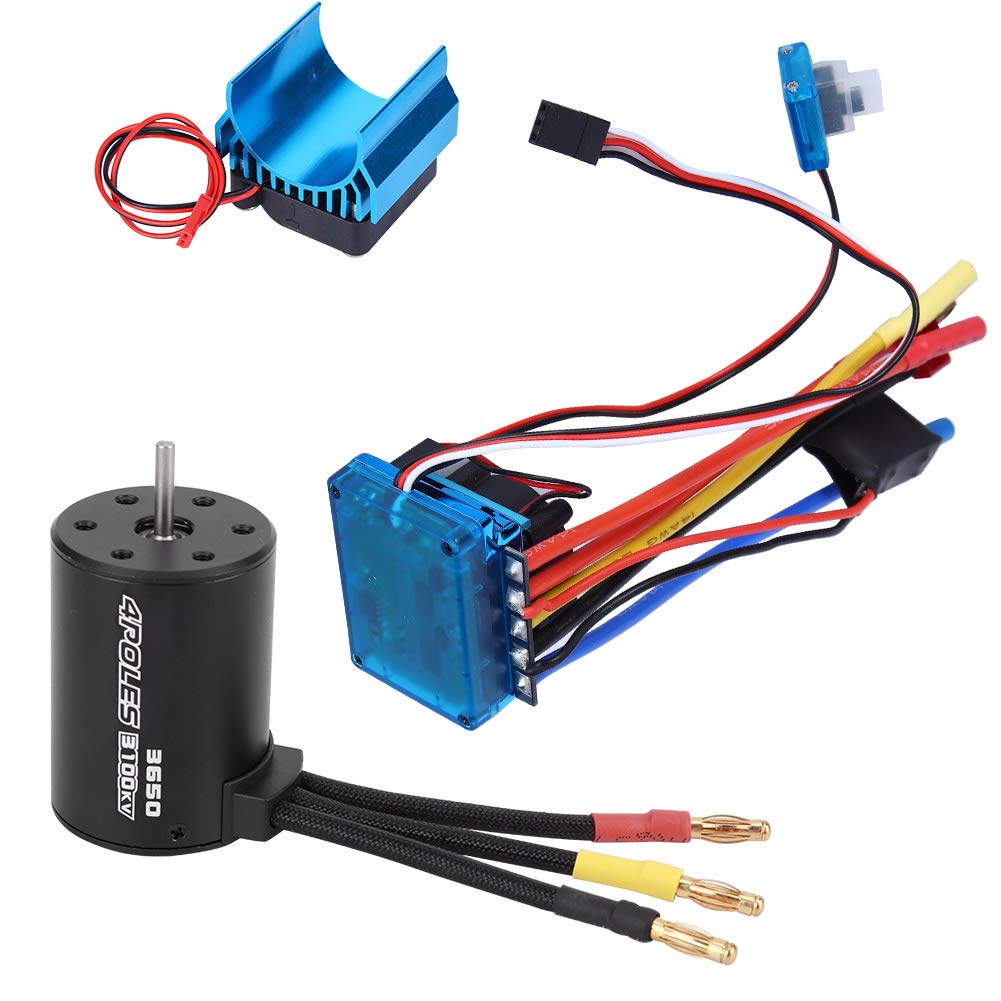 Cryfokt 3650 3100KV Brushless Motor ESC Set High Performance for 1/10 RC