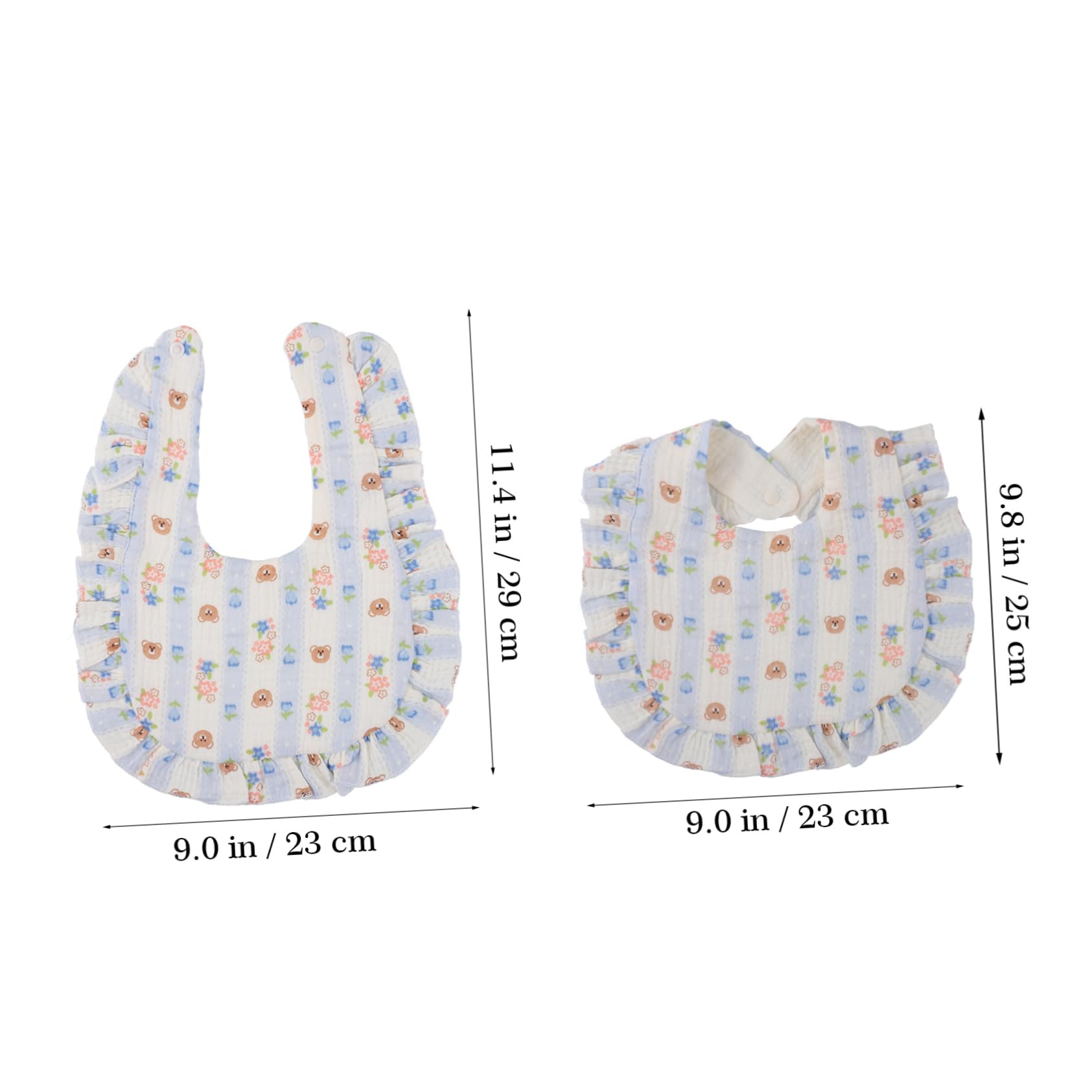 12pezzi Bavaglini Assorbenti Per Muslin Bavaglini Unisex Per Chiusura Accessori Per Alimentazione e Ruttini e Lavabile