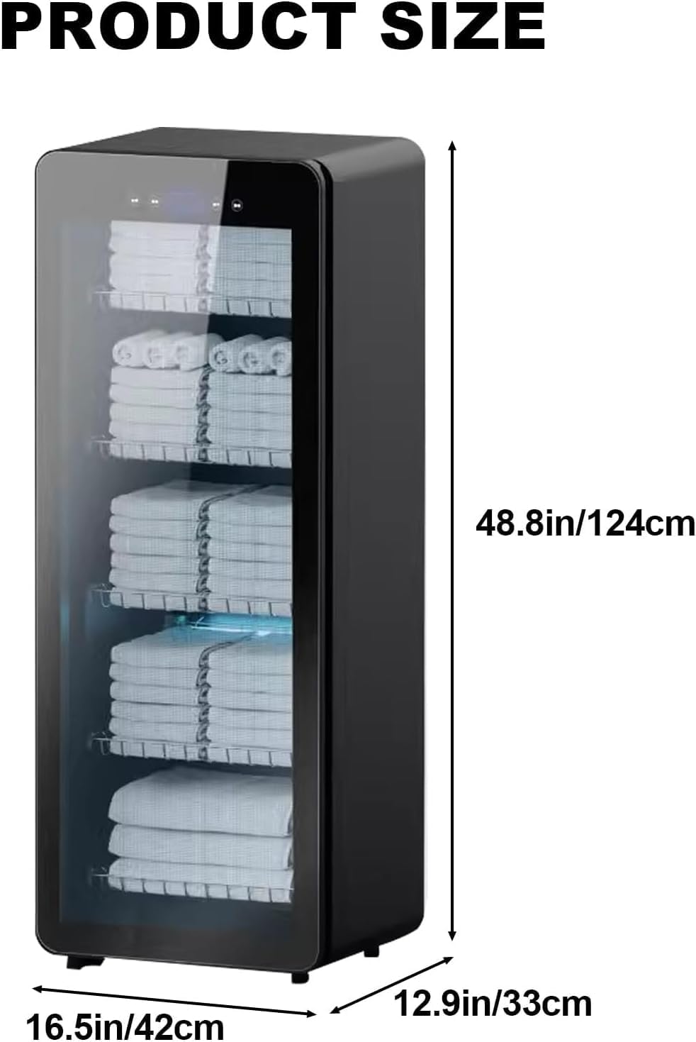 Hot Towel Warmer, Towel Heater, Disinfection Cabinet, Multiple Sizes, for Bathroom, for Spa, Barbershop, Hotel(Small) Medium