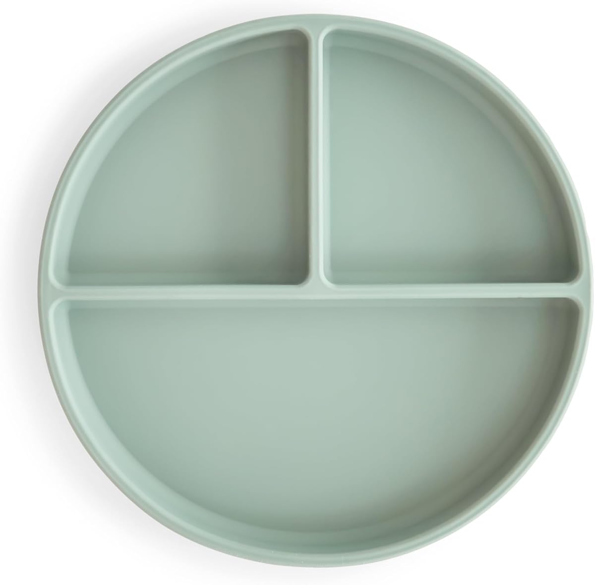placa de succión de silicona mushie | Diseño antideslizante sin BPA (azul Cambridge)