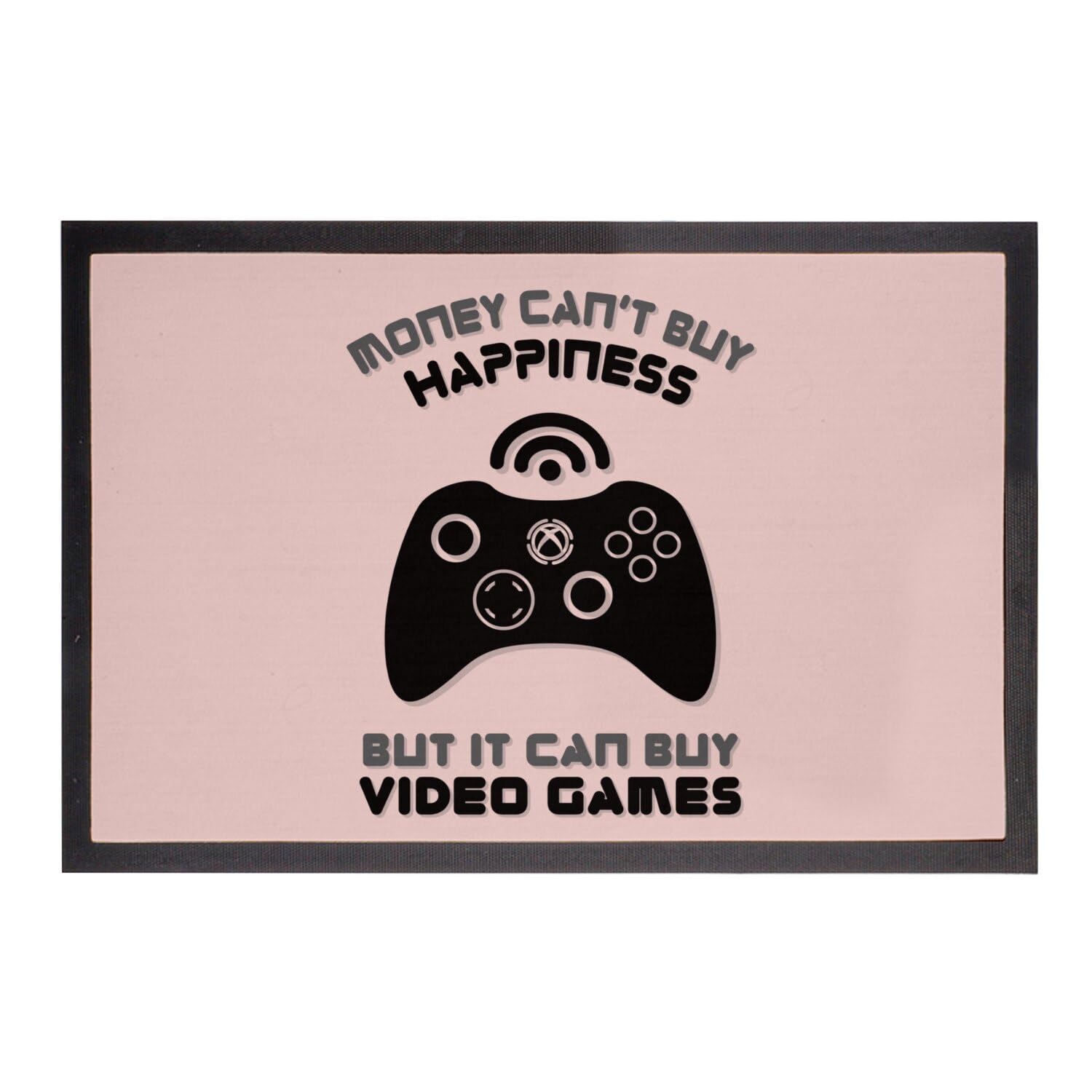 Paillasson rose geek cadeau idéal pour joueur de jeux vidéo 75x50cm