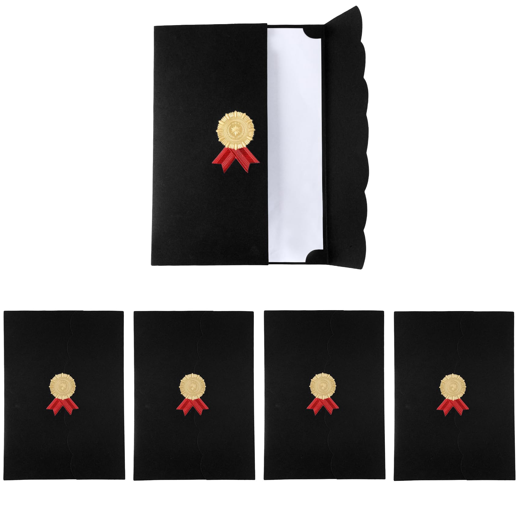 5 Pcs Certificates Cover for A4 Paper,Trifold Document Covers