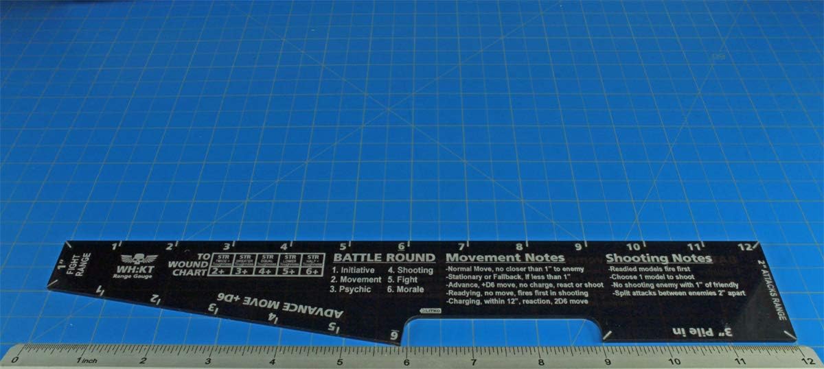 LITKO Double Sided, Range Combat Gauge Compatible with Warhammer 40,000® Kill Team 2nd Edition