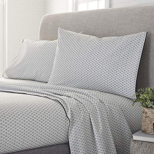 Martex Ecopure Easy Care Machine Washable 1 Fitted Sheet 1 Flat Sheet And 2 Pillowcases Organic Cotton King Size Sheet Set, Grey #TOP4