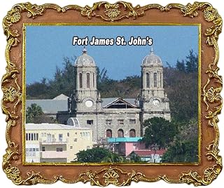 Fort James St. John's Antigua and Barbuda Refrigerator Magnet 3D Travel Souvenir Fridge Decoration Magnetic Sticker Craft Collection