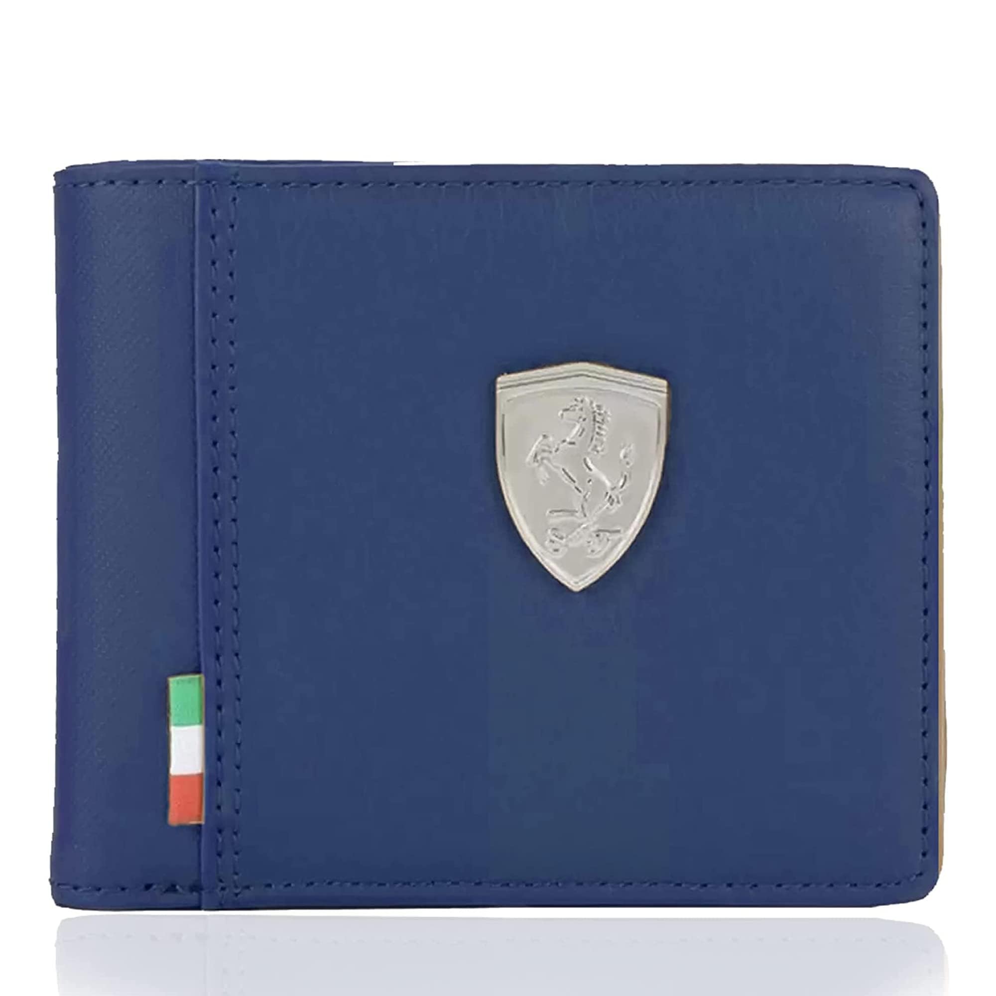 Glitch Ferrari Mens Wallet Card Slots And Coin Pocket