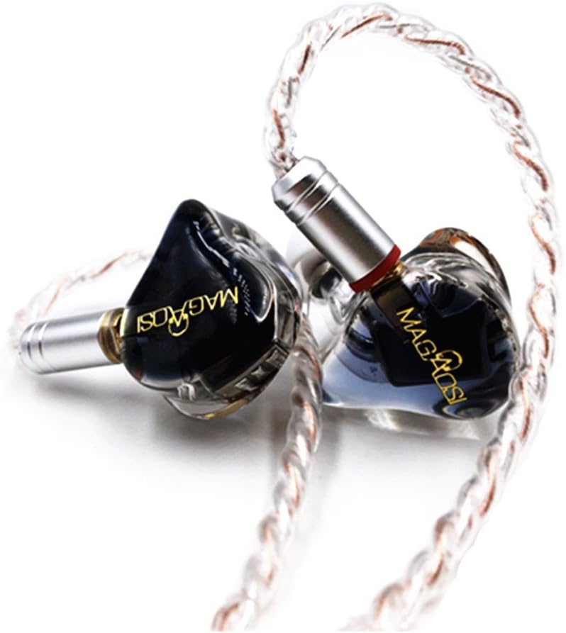 HiLisening K5 high-end MMCX Detachable Earphone Hybrid 5 BA Drivers High Fidelity Ear Canal Stereo Headphones (Black)