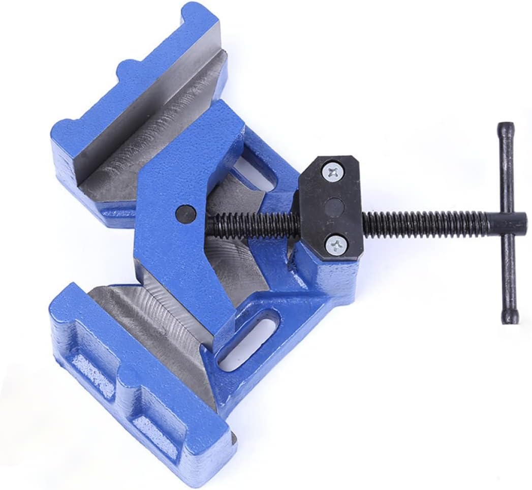 Uonlytech Angle Clamp for Woodworking Iron Right Angle Clamp with Anti-skid Handle for Welding Framing and Cabinet Assembly