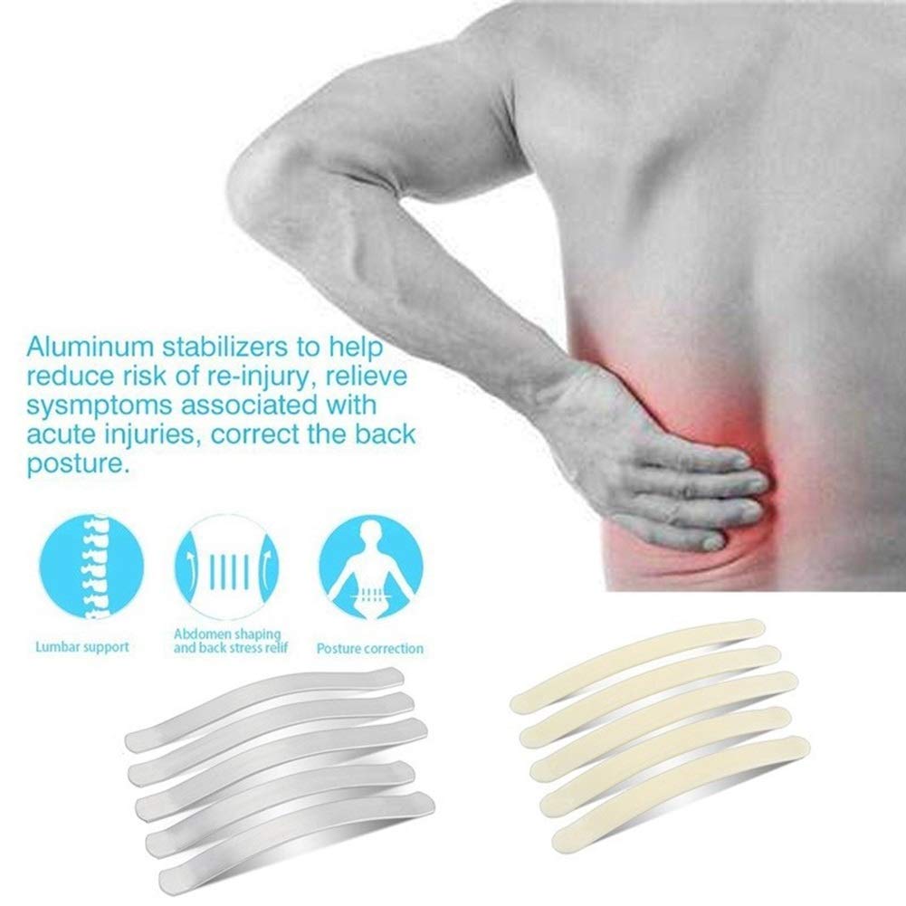 Soporte lumbar autocalentable con tres almohadillas extraíbles(Blue,Small)