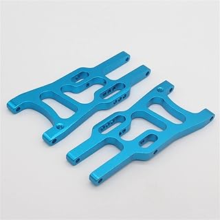 YZSM 2 Piezas para HSP 106019 Brazo de suspensión Inferior Delantero de Aluminio 06011 1/10 Piezas de actualización para 94107 94106 94170 (Color : Azul)