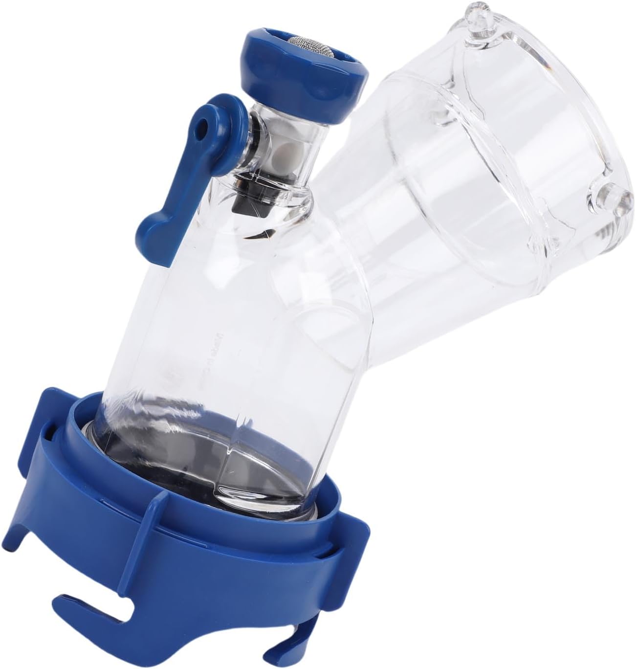 Ymiko 45 Degree RV Sewer Hose Rinser, 3-Inch Gate Valve & Reverse Flush Valve, 45 Degree Attachment - Transparent Window