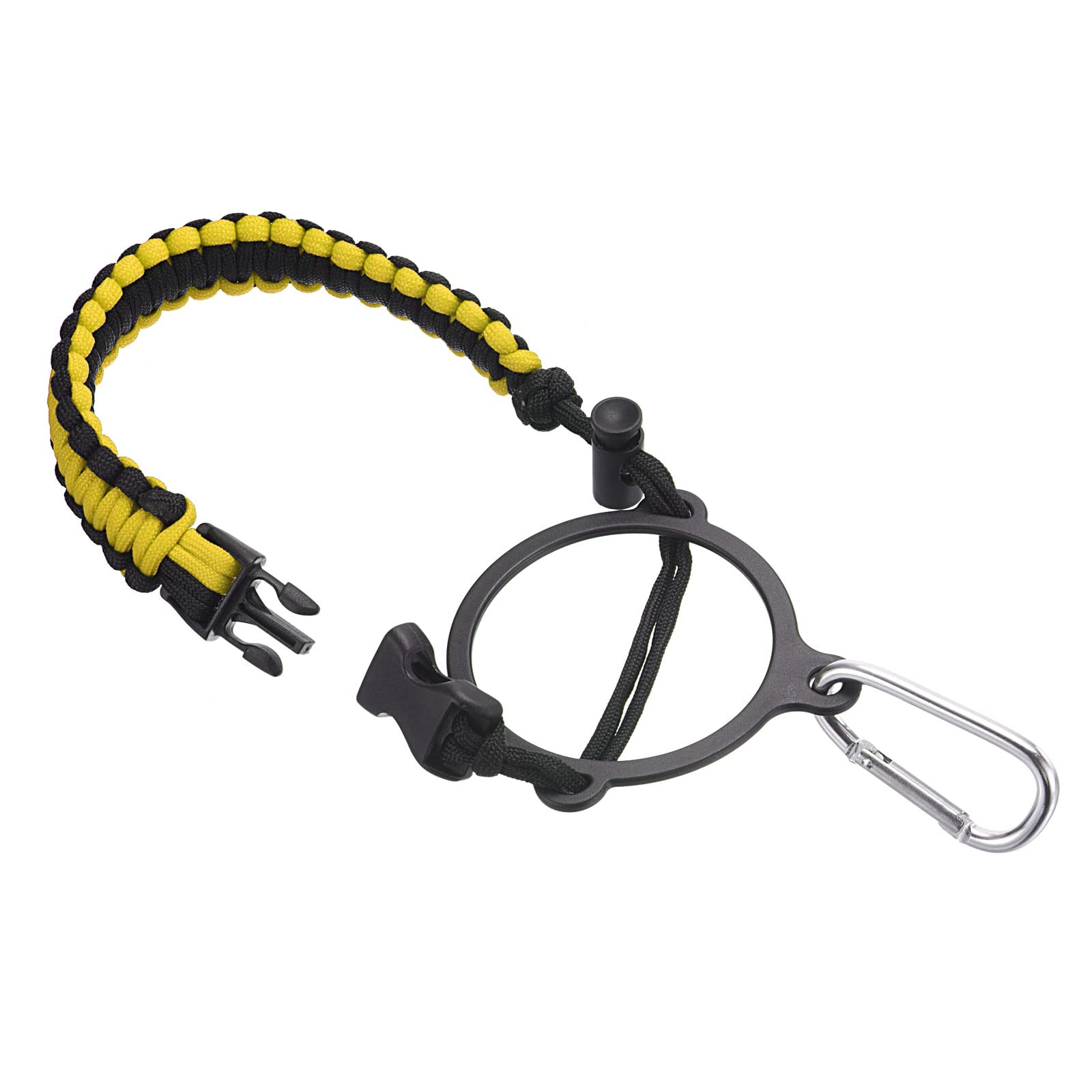 PATIKIL Water Bottle Holder, Paracord Handle Carrying Lanyard Strap Carrier with Ring for 12oz to 64oz Wide Mouth Bottles