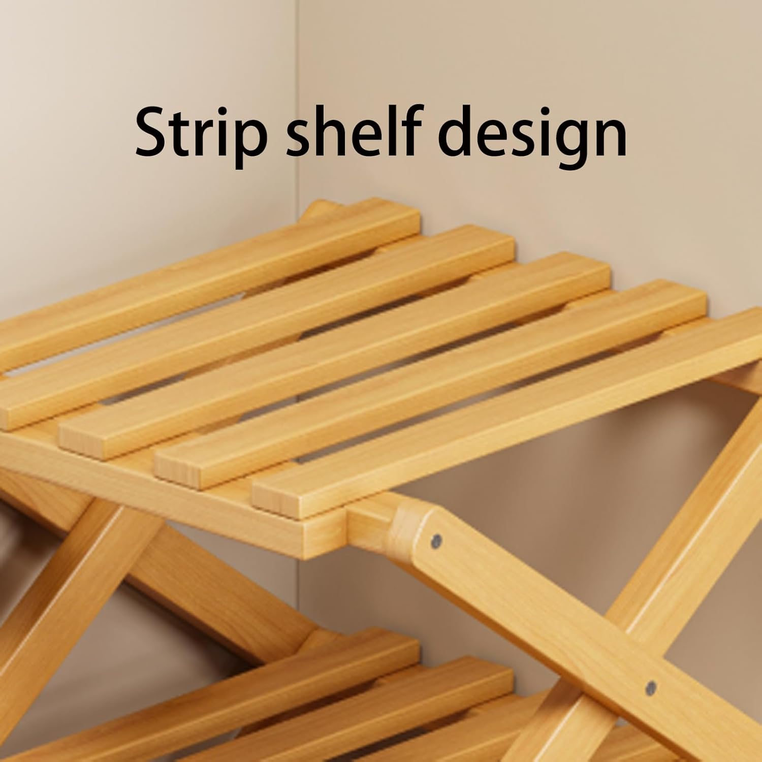 9 Tier Bamboo Shoe Rack, Tall Narrow Foldable Shoe Organizer Space-Saving Storage,No Assembly Narrows Shoe Tower, Vertical Shoe Rack Narrow for Entryways, Corners, Bedrooms (7 Layer,Brown)