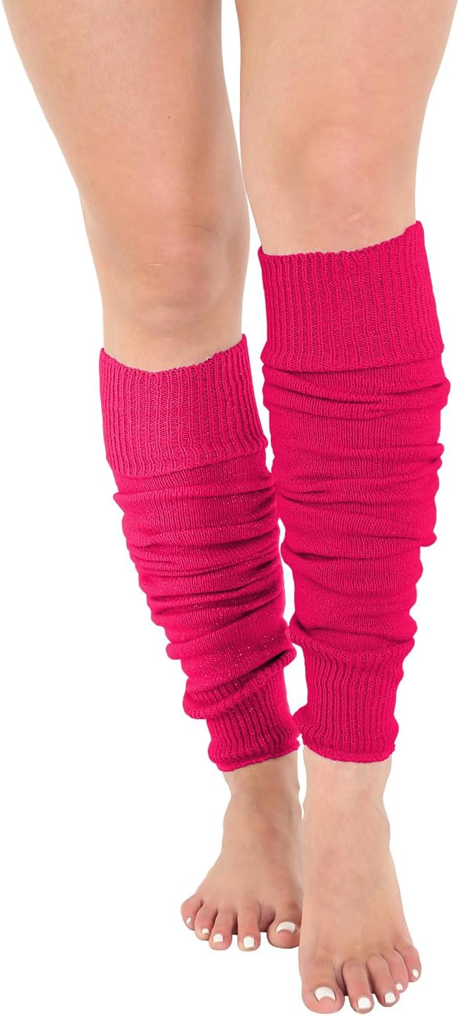 Deluxe Luxurious Ladies 80's Plain Ribbed Leg Warmers Legwarmers 12 Color TU TU