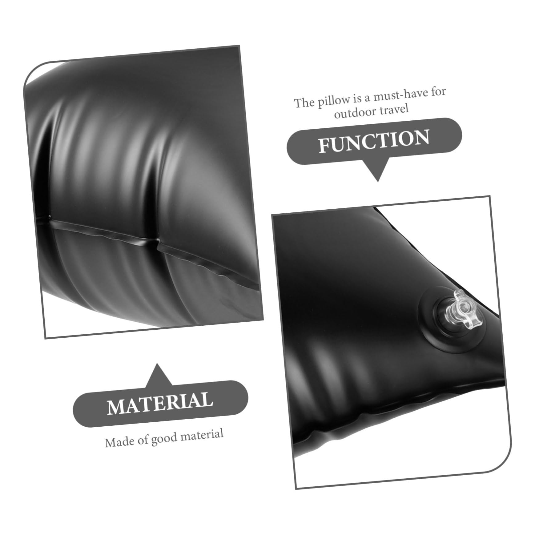 TOPBATHY 4pezzi Cuscino Inflabile Portatile Per Viaggi Cuscino Decorativo Multifunzionale Per Auto Sedia Testa e Facile Da e Manutenere