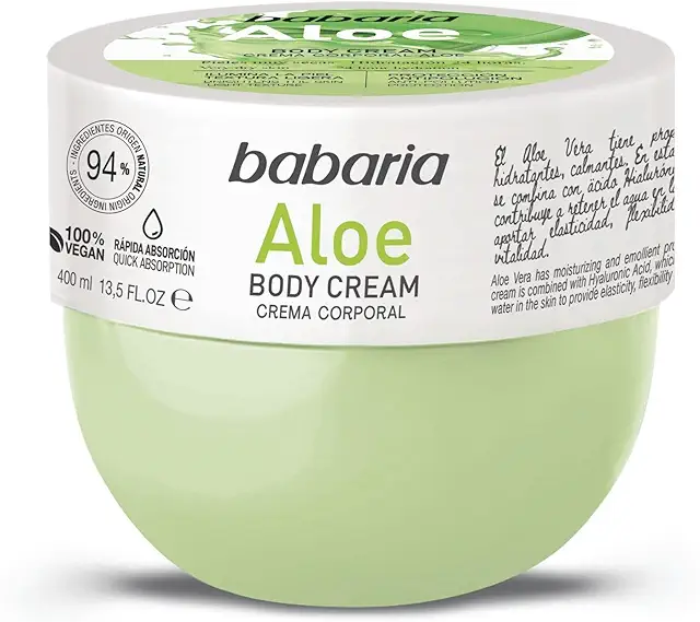 Babaria Aloe Vera Fresh Gel Body Cream - Hydrating Skin Repair