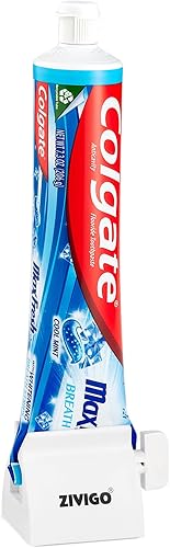 Miniatura 3 de Colgate-Max - Pasta de dientes blanqueadora fresca con mini tiras de aliento, menta fresca, 5 tubos grandes de 7.3 onzas (total de 36.5 onzas) +