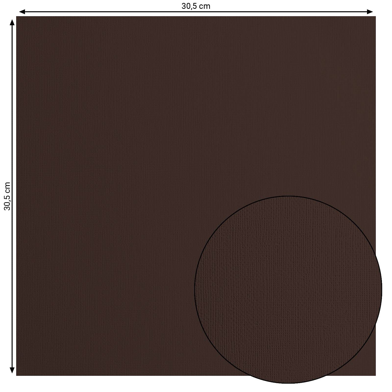 Florence Cardstock Textured, Coloured Card Making Supplies 12 x 12 inch, Brown, 20 Sheets - Image 2