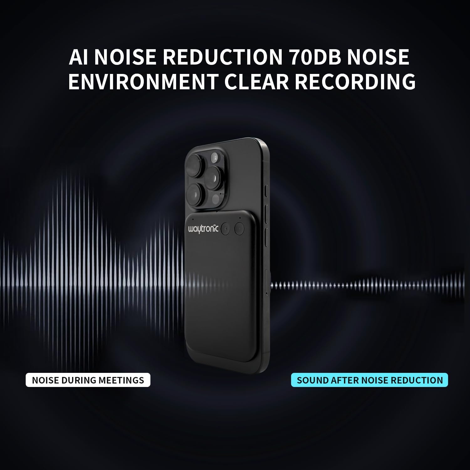 AI Digital Voice Recorder&Translator - Transcribe & Summarize & Note AI Noise Cancellation Technology, Supports 108 Languages,APP Control Audio RecorderTranscribeSummarize (Gray)