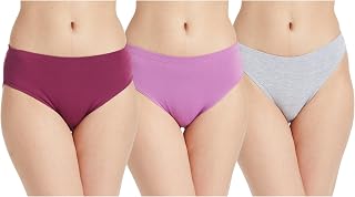 Amazon Brand - Symbol Women's Blend Brief Classic Solid Hipster Antibacterial Cotton Stretch | Underwear | Panties for Dai... Price In India