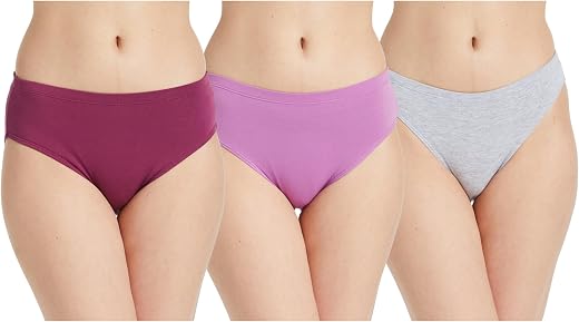 Amazon Brand - Symbol Women's Blend Brief Classic Solid Hipster Antibacterial Cotton Stretch | Underwear | Panties for Dai...
