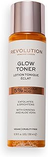 Revolution Skincare 5% Glycolic Acid Toner, Tightens Pores, Vegan & Cruelty-Free, 6.67fl.oz/ 200ml