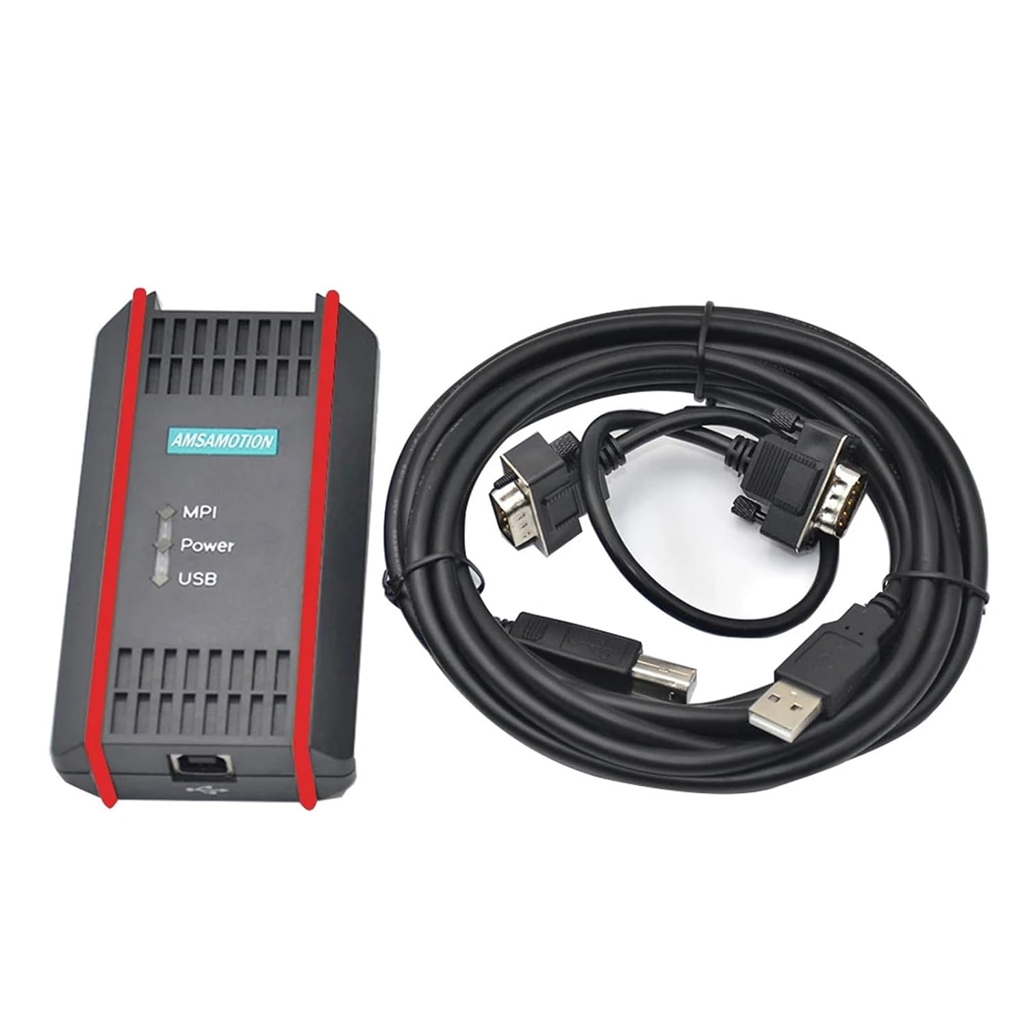USB-MPI Magnetic Isolation Cable Industrial Grade for S7-200/300/400PLC 6ES7972-0CB20-0XA0 Support OP/TP Touch Panel HMI(White)