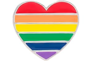 Rainbow Pride Heart LGBTQ Pins