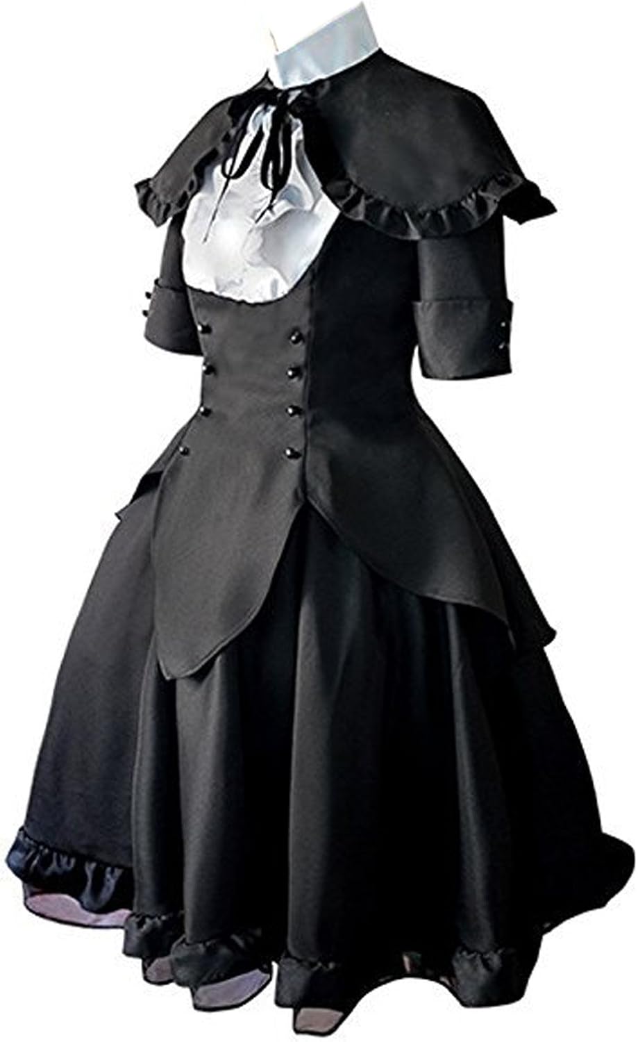 LYLAS Cosplay Costume Women's Black Delux Dress Full Set Suit