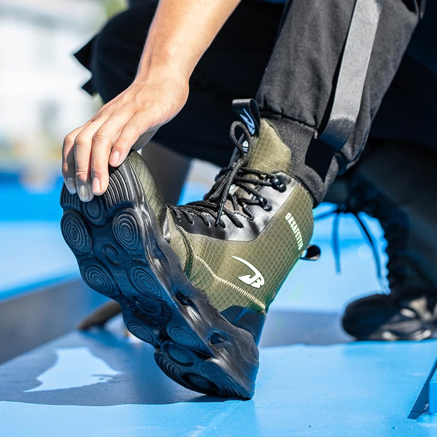 Image of Steel Toe Work Shoes for Men Women Lightweight Comfortable Industrial & Construction Safety Lightweight Footwear