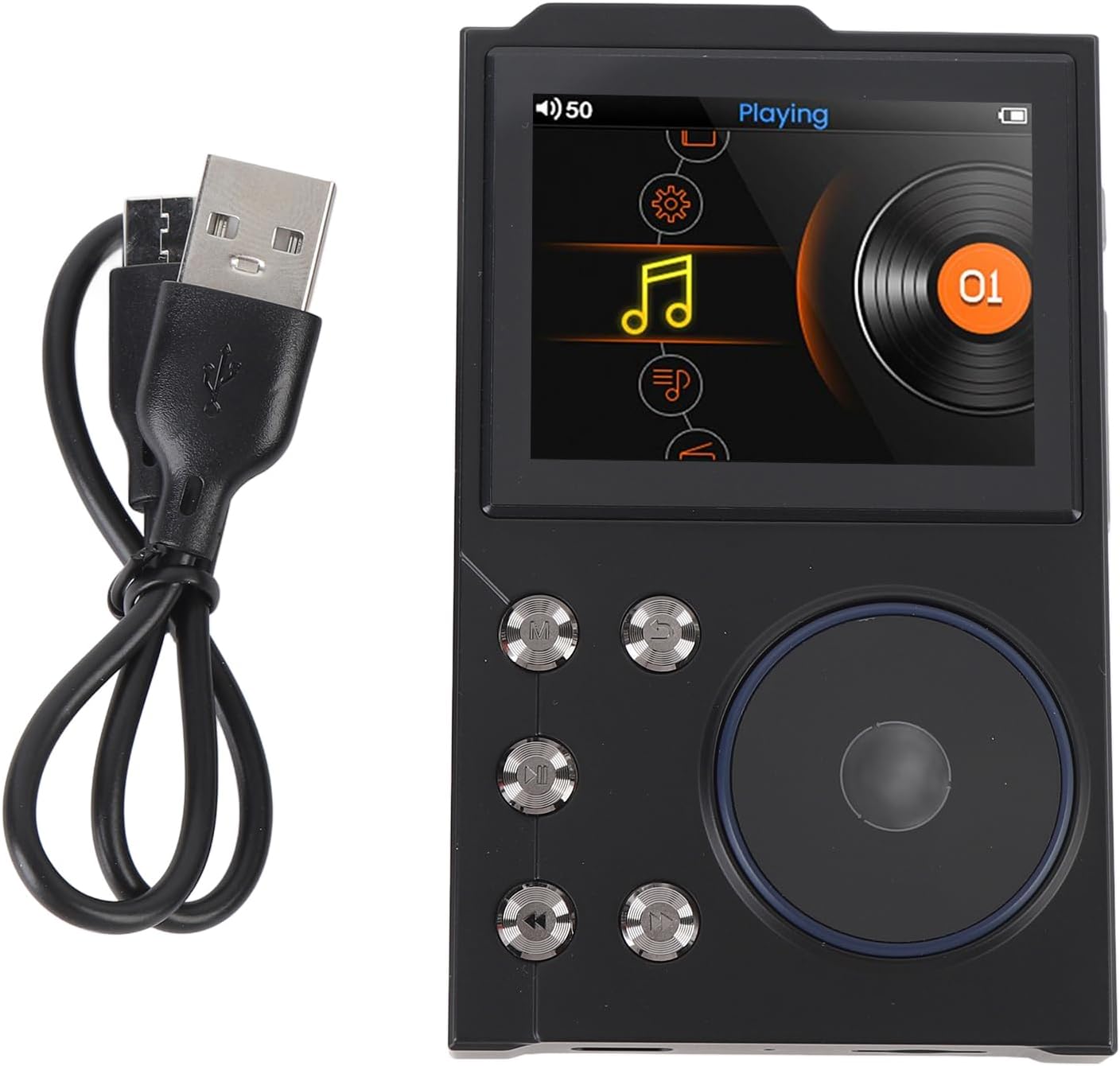 HiFi Music Player with 2.4 Inch HD Display, Lossless DSD DAC, Bluetooth 5.3, Portable Audio Player for Earphones, Car and Home System