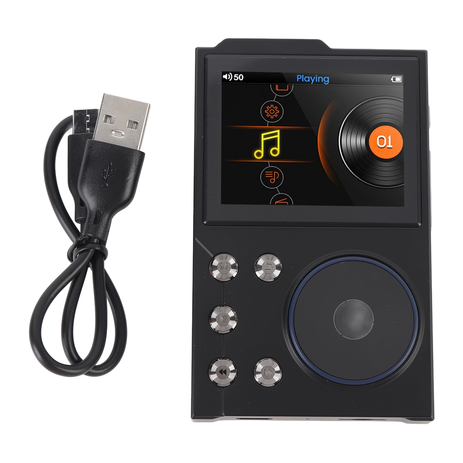 GOWENIC Lettore Musicale DSD Portatile Senza Perdita di Dati |Lettore MP3 con Display HD da 2,4 Pollici con Bluetooth 5.3 per Viaggi, Spazio di Archiviazione da 16 GB, Batteria da 10 Ore
