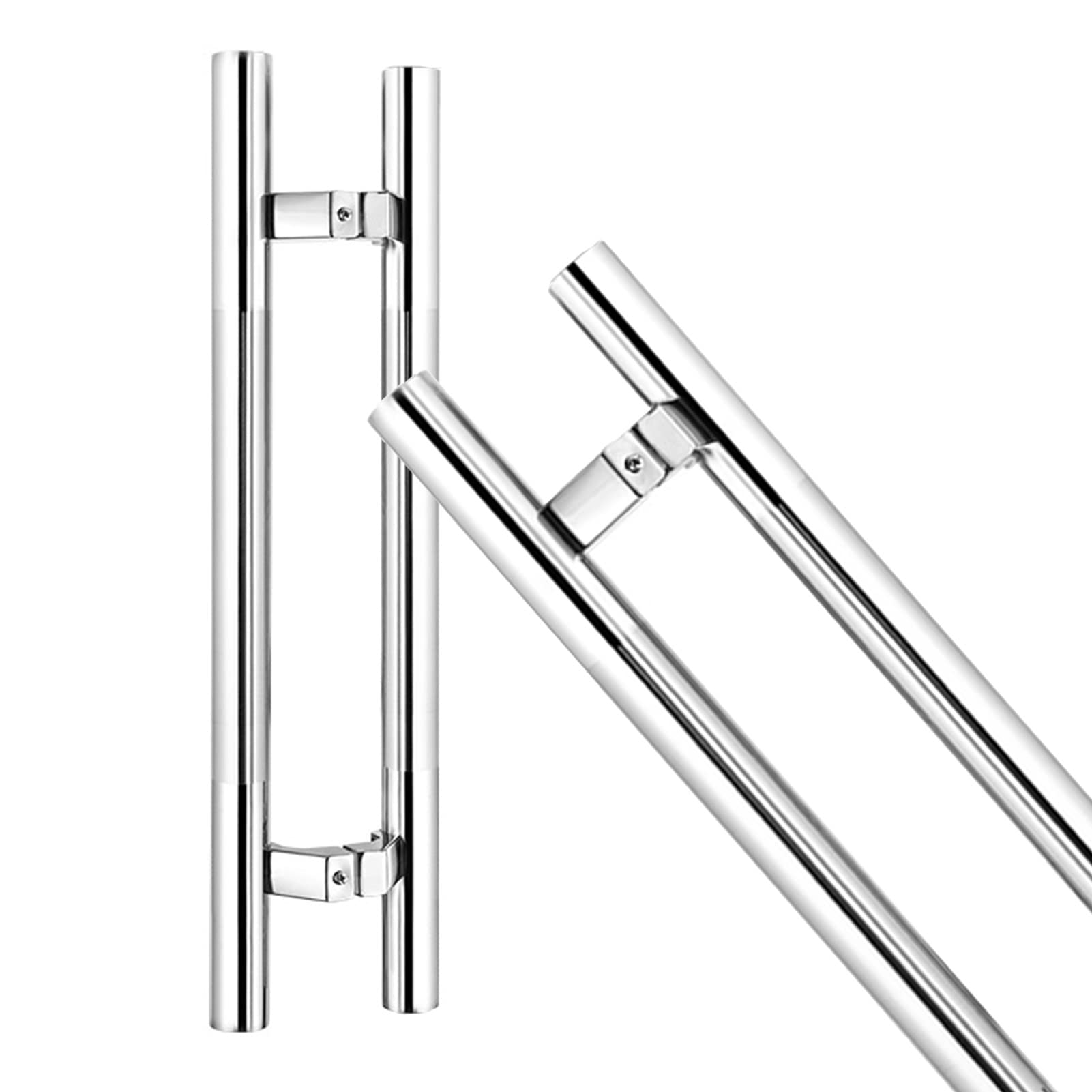 Poignée de porte d'entrée en forme de H acier inoxydable 100 cm