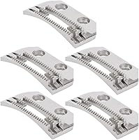 Vista 8 de Fdit 5 piezas de dientes de alimentación para máquina de coser en forma de E, dientes finos universales de doble fila para máquina de coser