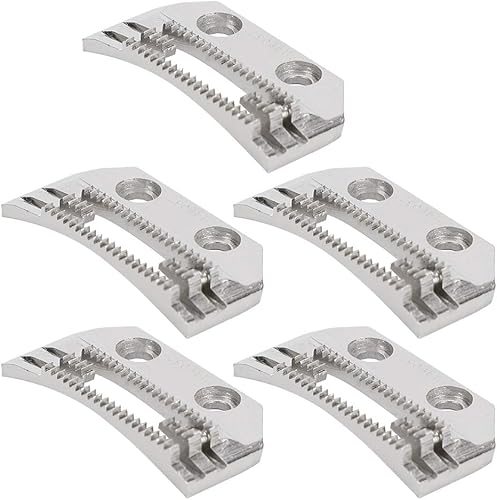Miniatura 8 de Fdit 5 piezas de dientes de alimentación para máquina de coser en forma de E, dientes finos universales de doble fila para máquina de coser para