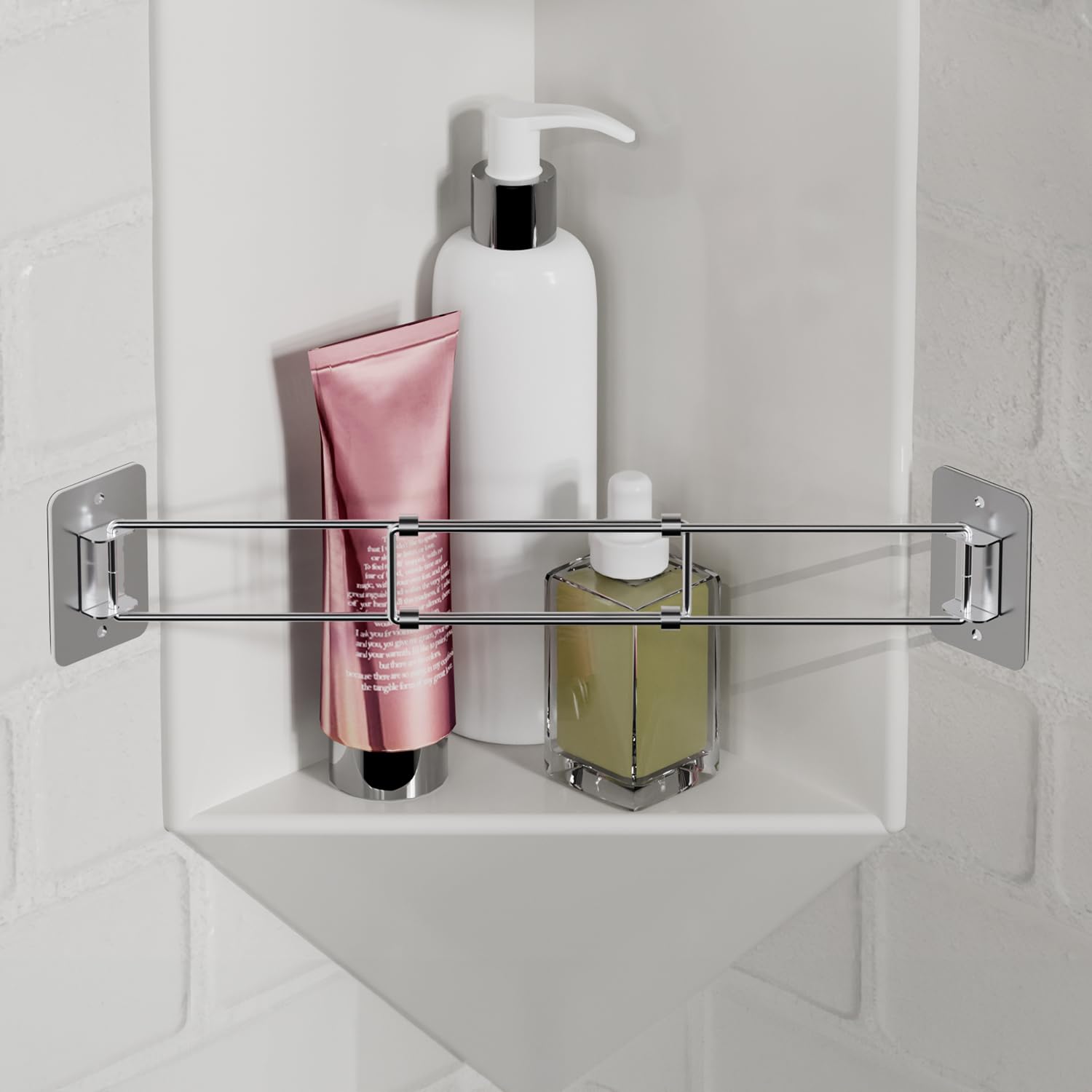 Snapklik.com : FOCSPROD RV Shower Corner Storage Bar, 7.9-13.7 Inches ...