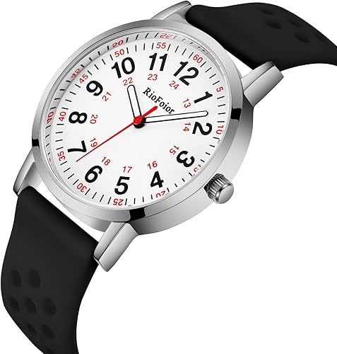 Miniatura 2 de Reloj de enfermera para enfermeras, estudiantes de enfermería, profesionales médicos, médicos, con variedad de colores, segunda mano y 24 horas,