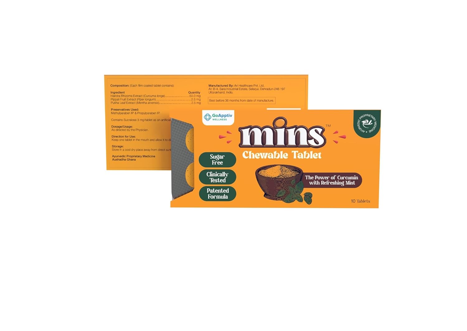 10 yellow mins chewable tablet strip | Curcumin pills with piperine | Cold, cough, sore throat and breath. Chinese free | 10 Chewable Pills 2 Pack 10 yellow mins chewable tablet strip | Curcumin pills with piperine | Cold, cough, sore throat and breath. Chinese free | 10 Chewable Pills 2 Pack