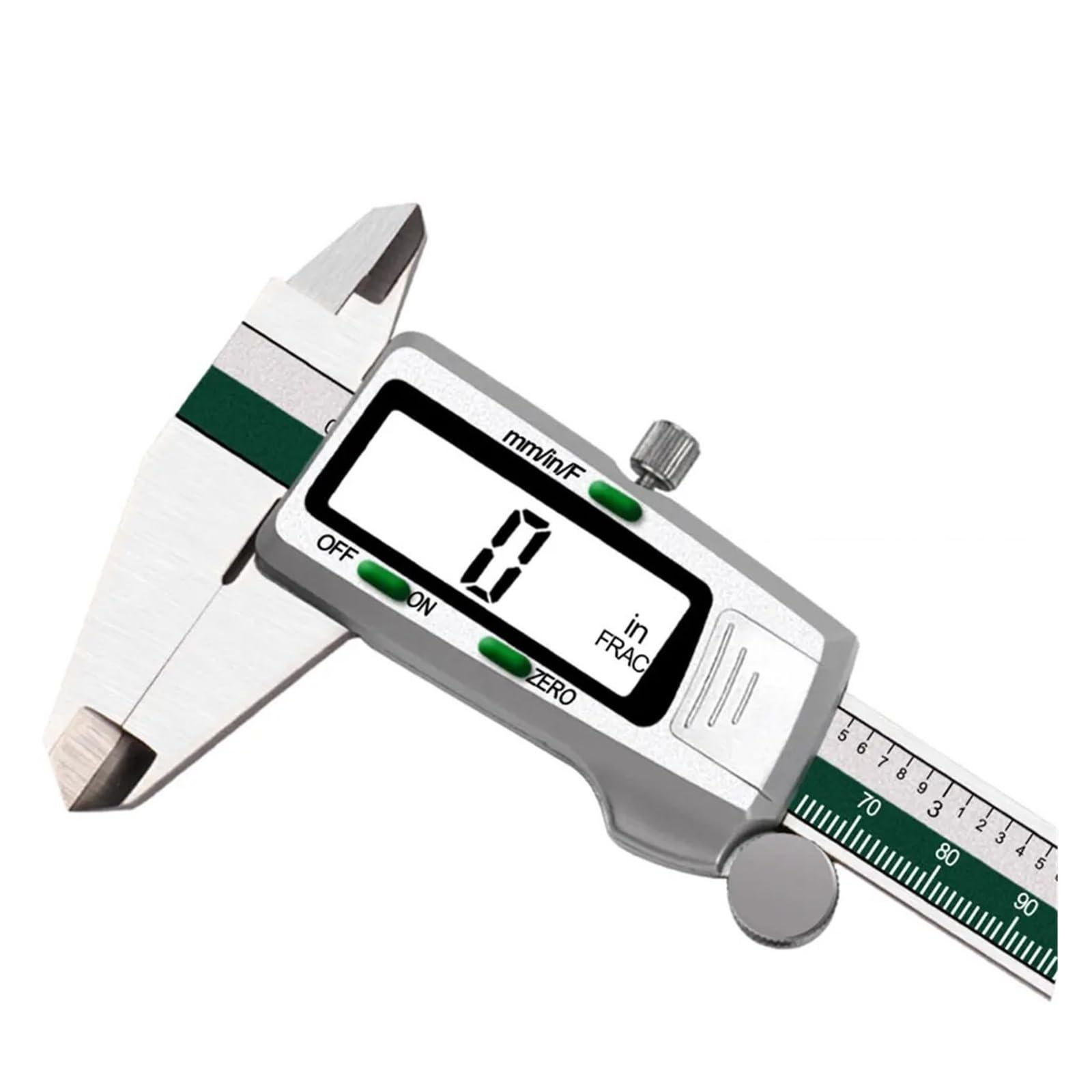 Calibro Digitale con Display LCD in Acciaio Inossidabile da 150 mm, Calibro a corsoio con Scala frazionaria/mm/Pollice in Acciaio Inossidabile.