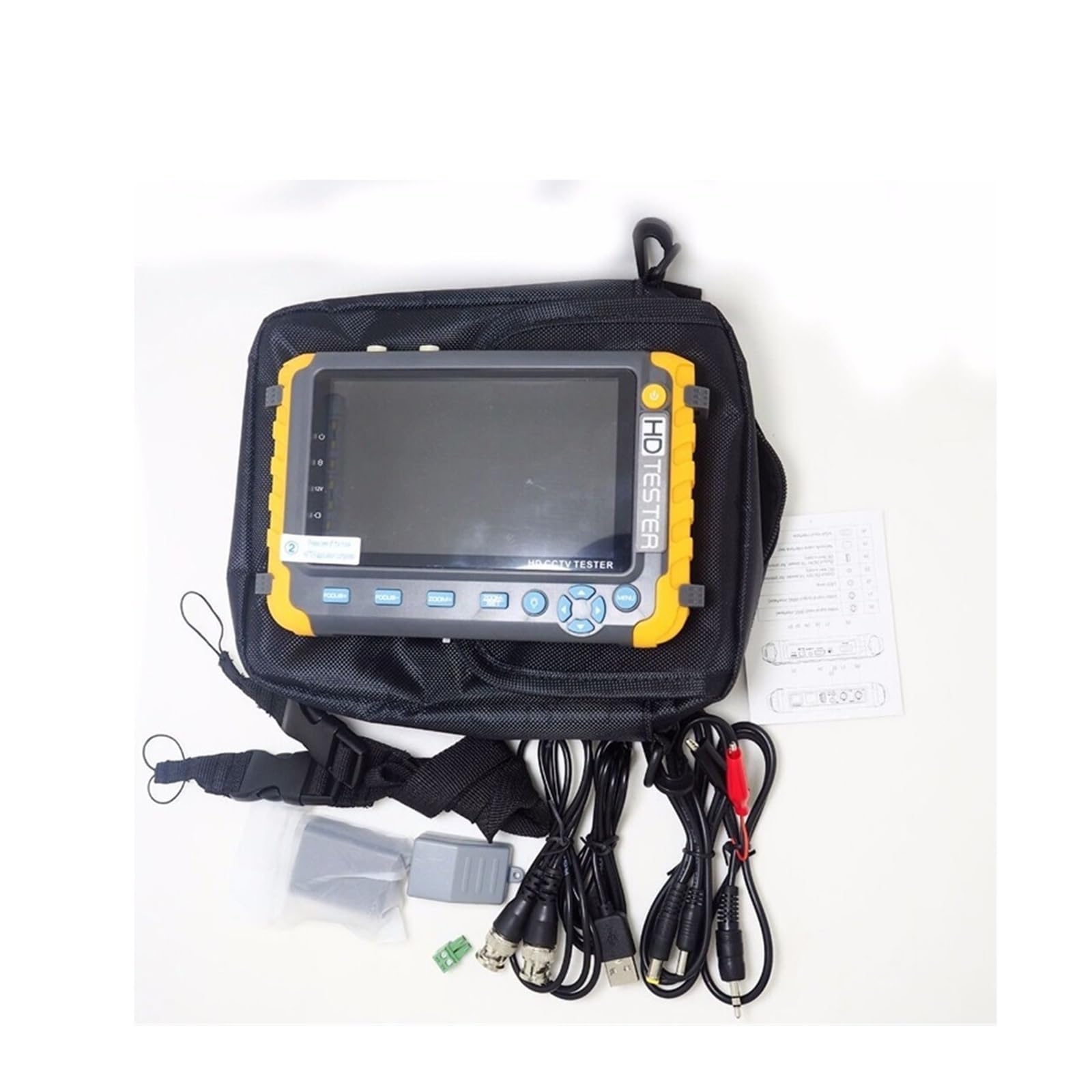 Tester CCTV, IV8W CCTV AHD/CVI/TVI CVBS Tester | Z CCTV Tester kamer CCTV Testery AHD z wejściem VGA Tester wideo CFTV Mini Monitor do testowania kamer CCTV i IP.