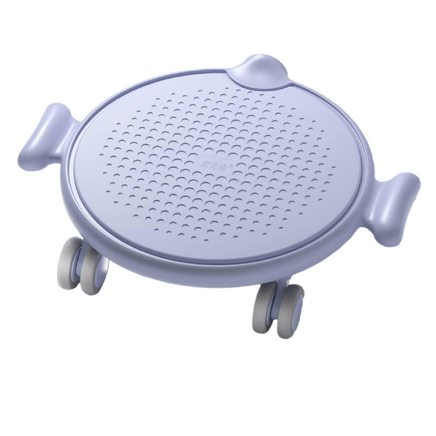 Silent Pilates Sliding Disc with Kneeling Pad Anti-Slip Rolling Core Instructor Low-Profile Ab Roller Disc Quiet for Home Workout, Blue, Pilates Disc Wo Rope-image-13