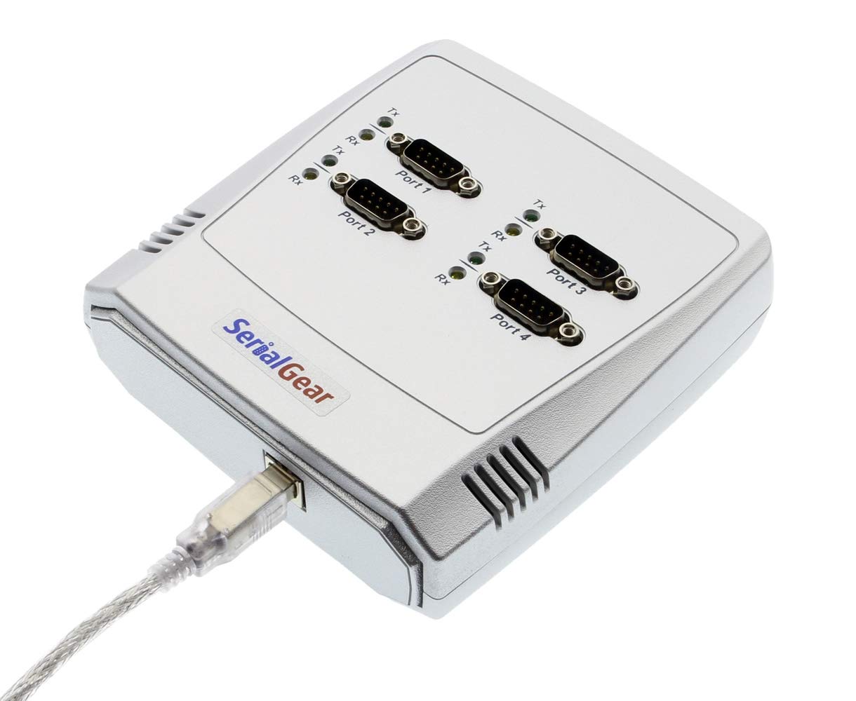 SERIALGEAR4-Port USB DB-9 Serial Adapter Solution