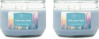 Mainstays 11.5oz Scented Candle 2-Pack (Mulitple Scents) (Wide Open Fields)